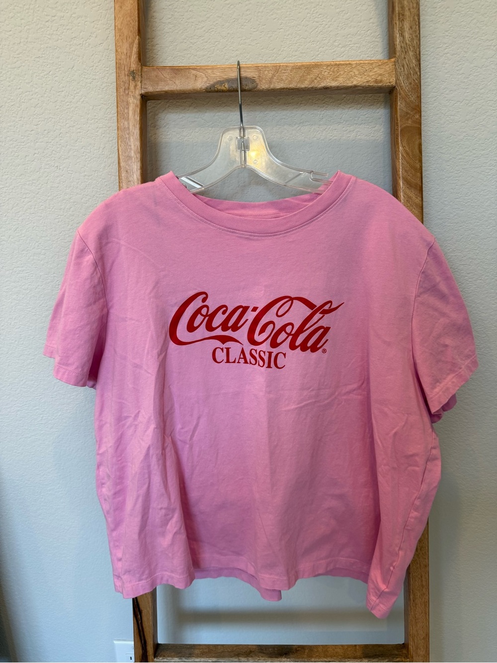 H&M Coca-Cola Classic Pink Logo Tee